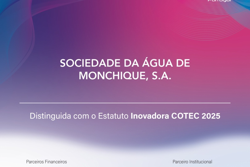 gua Monchique renova pelo 4. ano consecutivo o Estatuto INOVADORA COTEC 2025 2